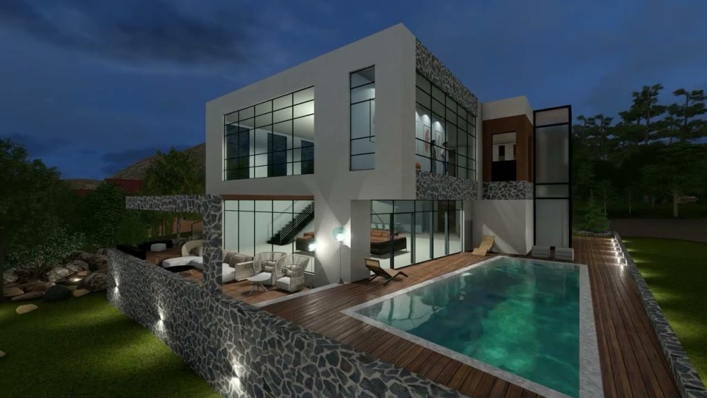 Modern villa seamlessly merges with nature, offering stunning views and bright, open spaces. Designed for comfort and style, it’s the perfect blend of contemporary living and natural beauty.